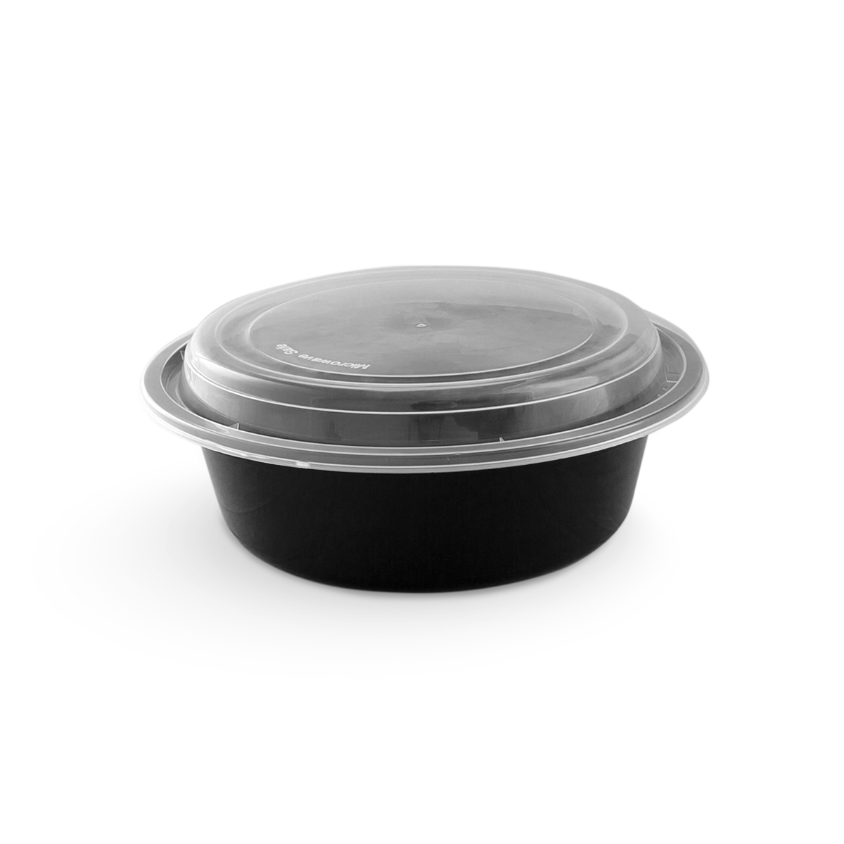 Tripak 24 oz 7" Round Reusable Black Container Lid for Microwave Pack 150 