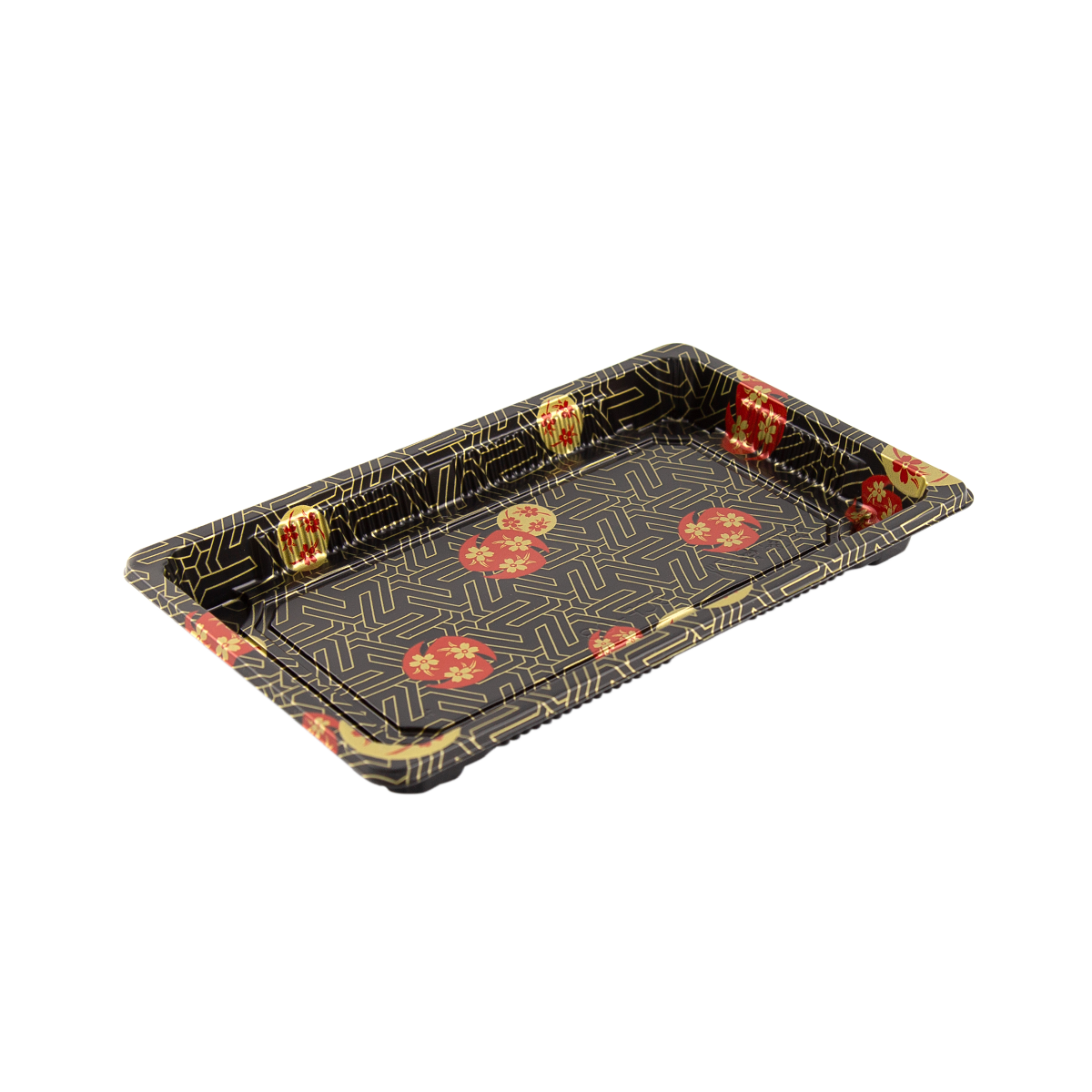 Emperor's Select 3 1/2 x 6 1/2 Small Sushi Container with Lid - 50/Pack